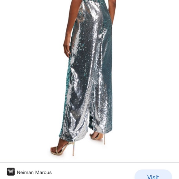 ❤️Gorgeous NEW Carolina Ritzler two tone sequin jumpsuit!!!! Gorgeous!!!! - Picture 5 of 8